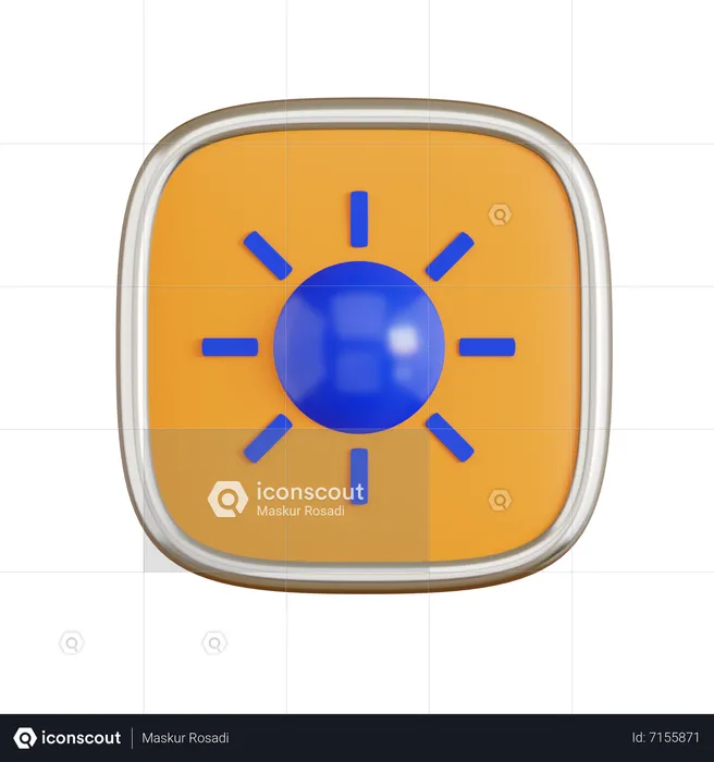 Brightness  3D Icon