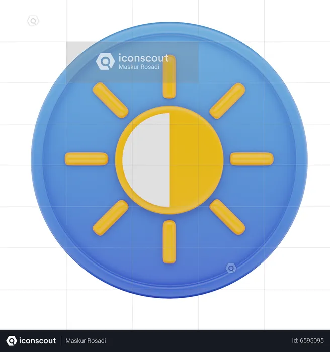 Brightness  3D Icon