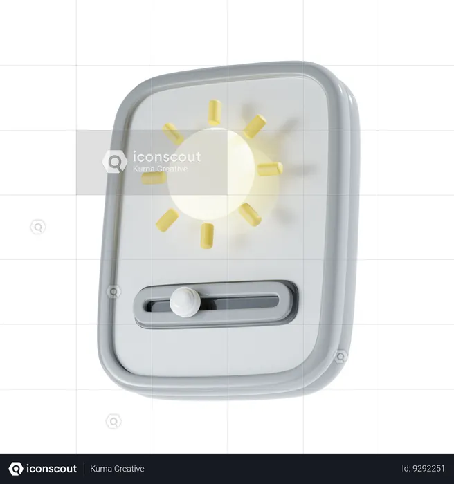 Brightness Adjuster  3D Icon