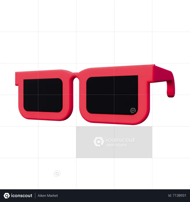 Brille  3D Icon