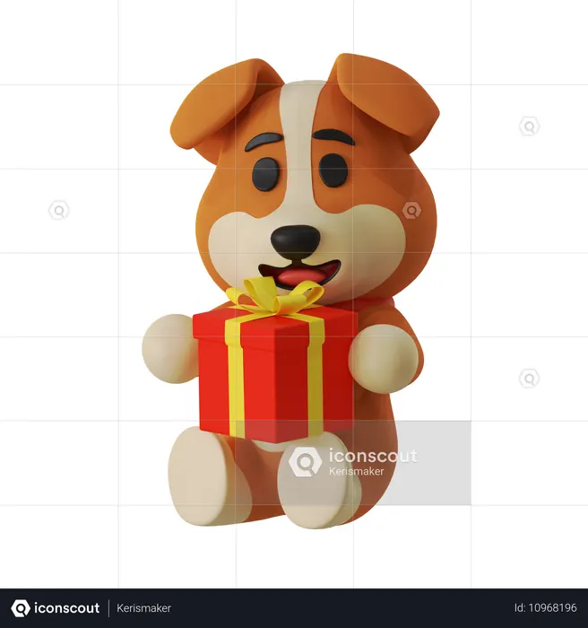 Bring Gift  3D Icon