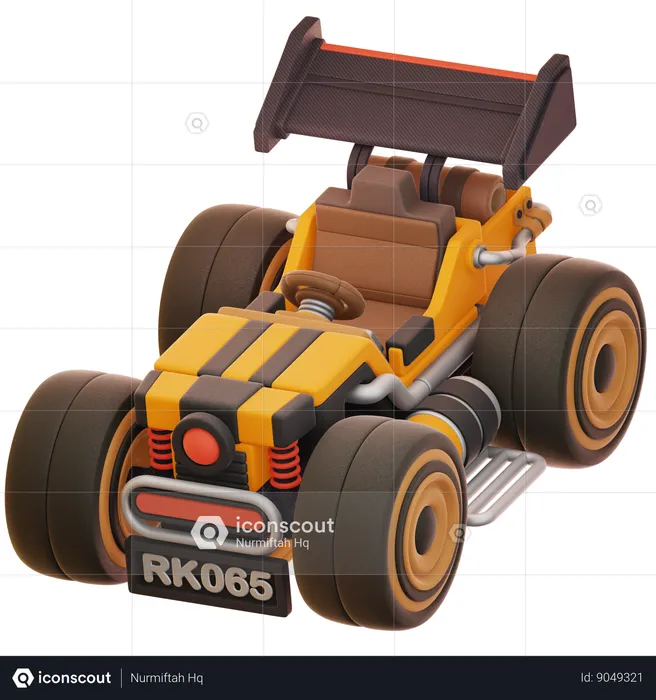 Brinquedo de carro de corrida  3D Icon