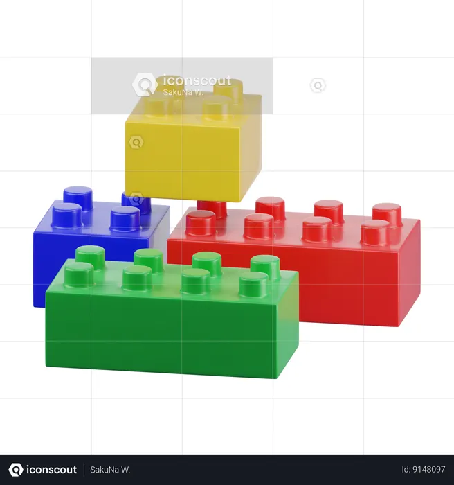 Brinquedo lego  3D Icon