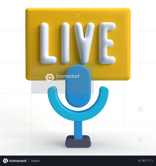 Broadcasting  3D Icon