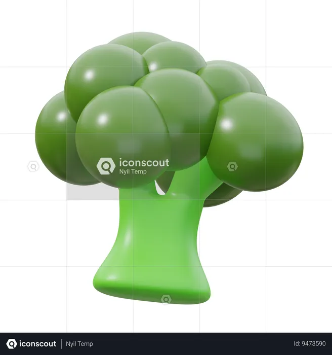 Broccoli  3D Icon