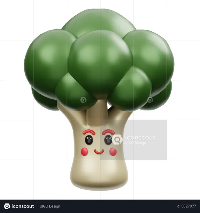 Broccoli Emoji 3D Emoji