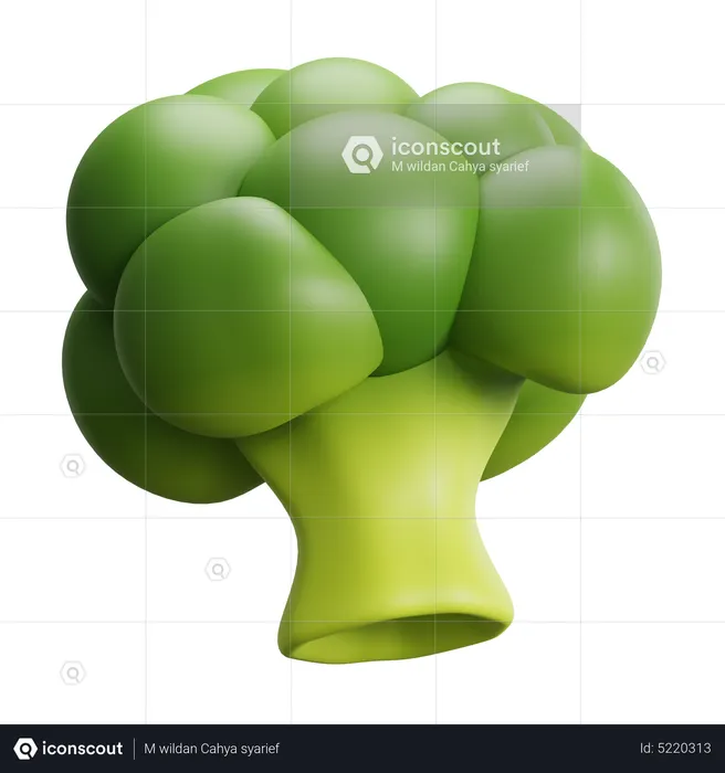 Broccoli  3D Icon