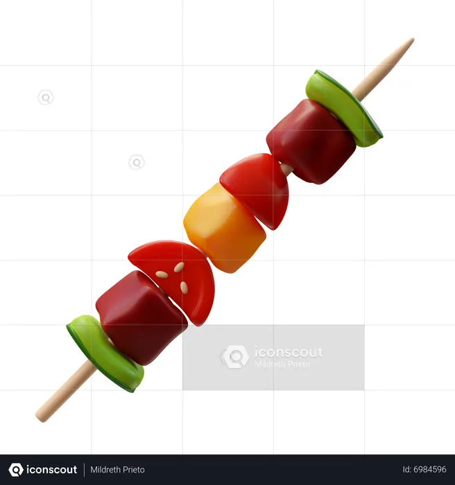 Brochette  3D Icon