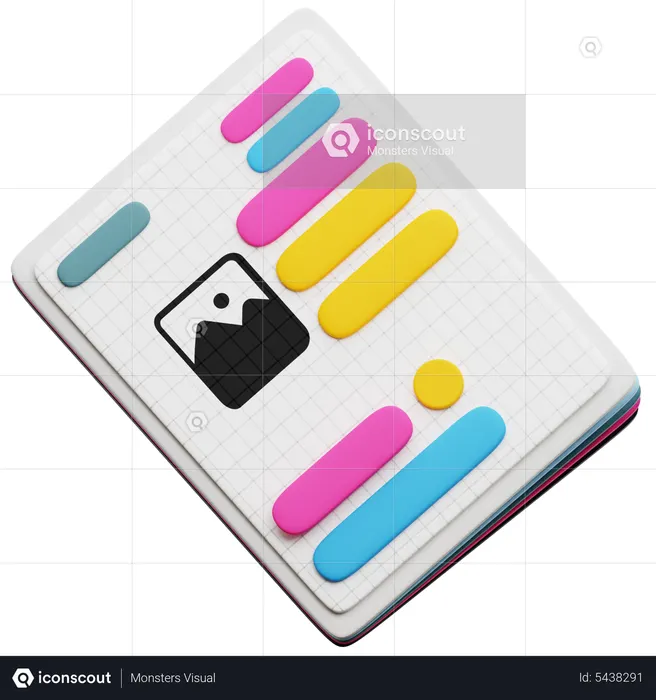 Brochure  3D Icon