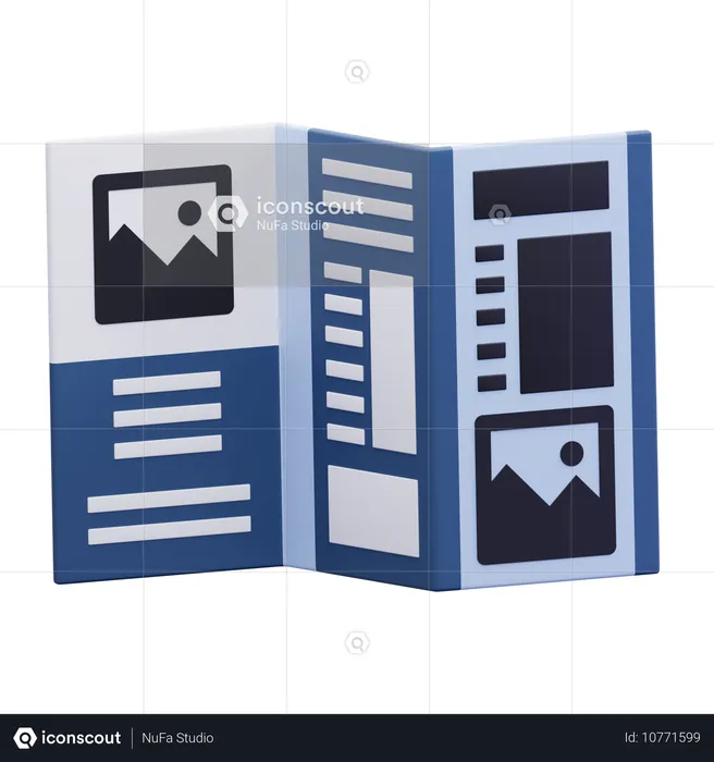 Brochure  3D Icon