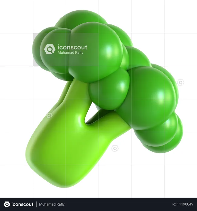 Brócoli  3D Icon