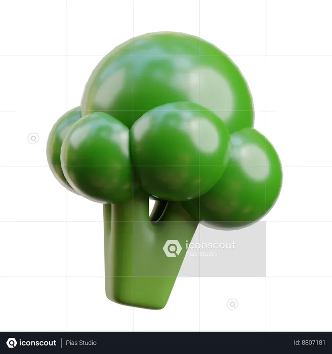 Brócoli  3D Icon