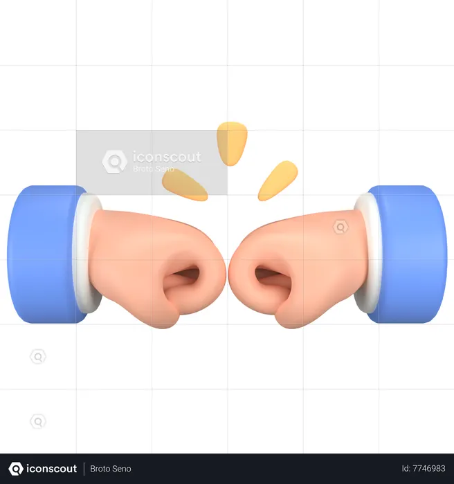 BRO HANDSHAKE Emoji 3D Icon download in PNG, OBJ or Blend