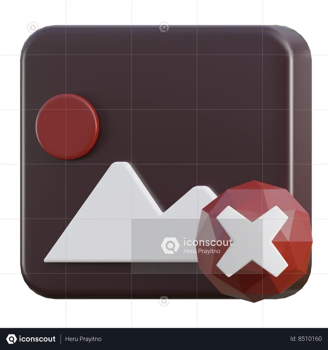 Broken Image  3D Icon