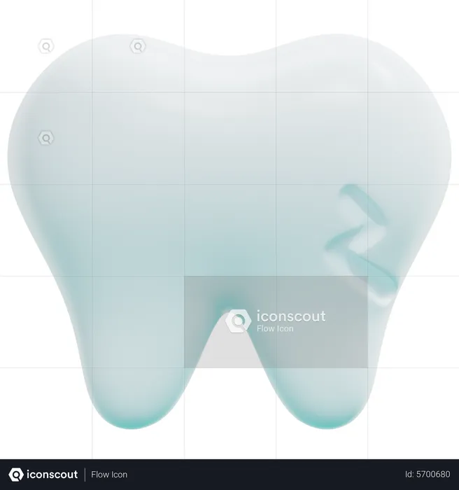 Broken Tooth  3D Icon