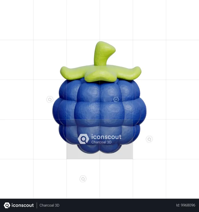 Brombeere  3D Icon