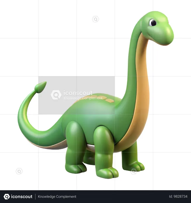 Dinosaurio Brontosaurio  3D Icon