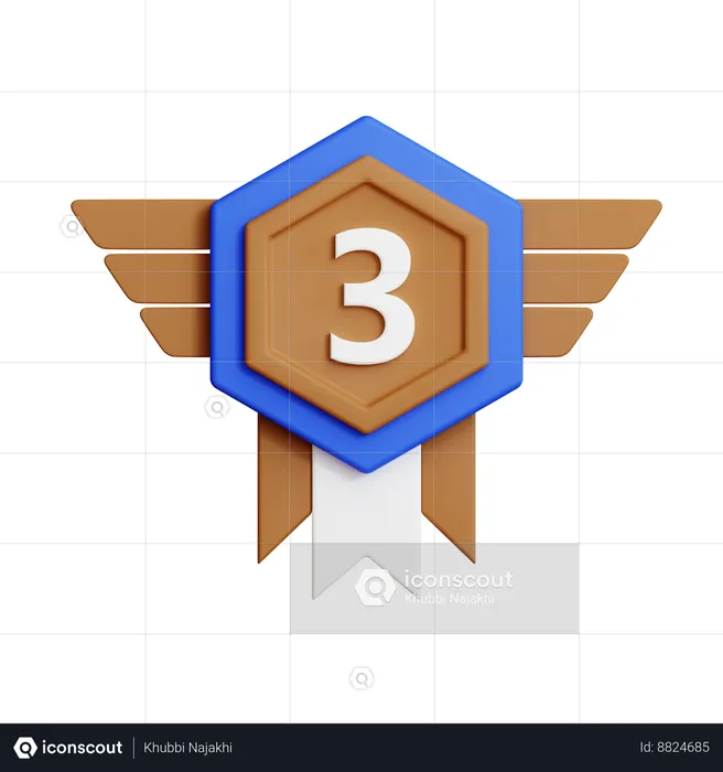 Bronze medal  3D Icon