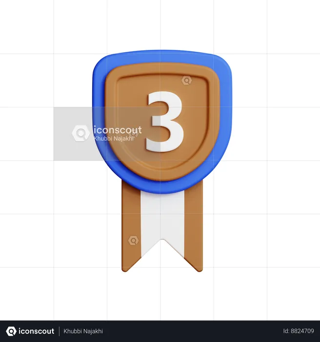 Bronze medal  3D Icon