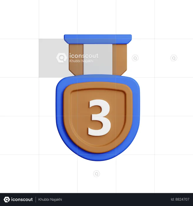 Bronze medal  3D Icon