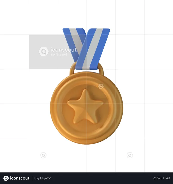 Bronze Medal  3D Icon