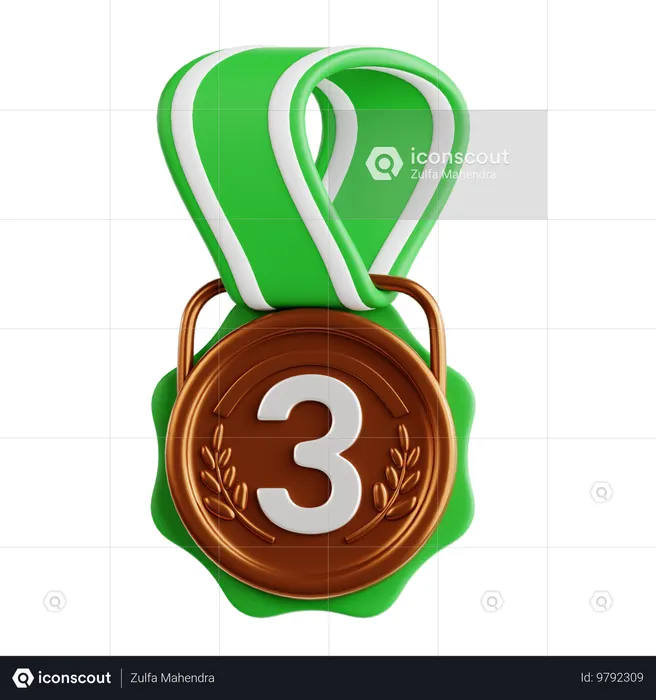 Bronze Medal  3D Icon