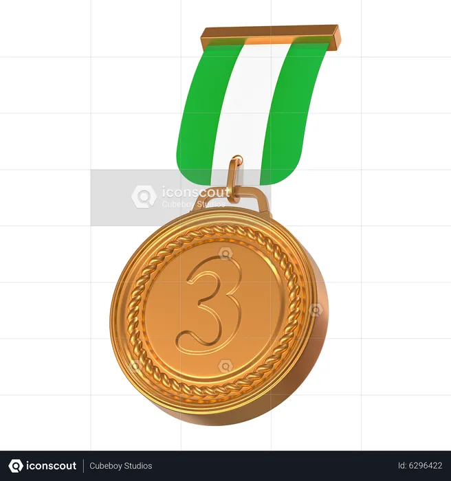 Bronzemedaille  3D Icon