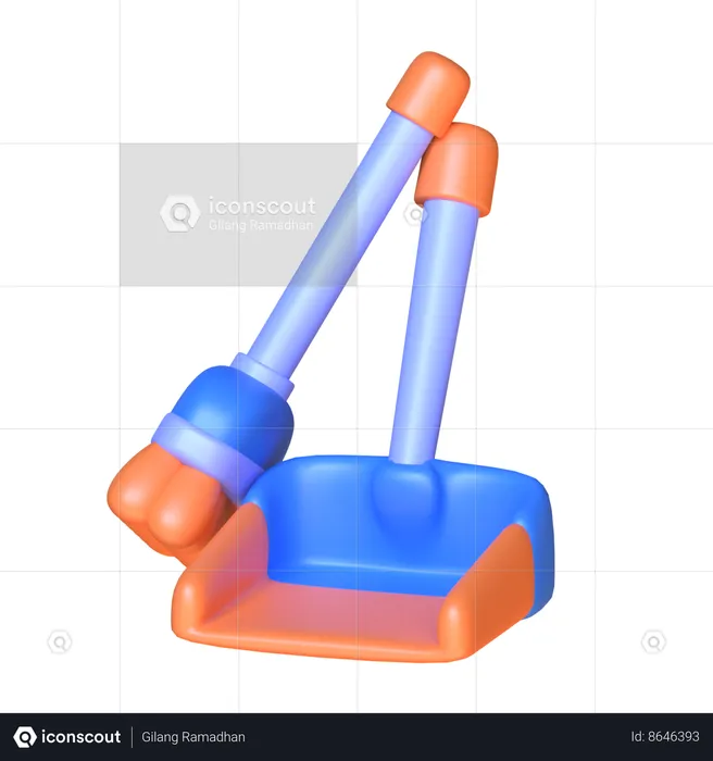 Broom Set  3D Icon