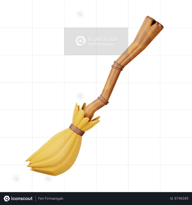 Broom Stick  3D Icon