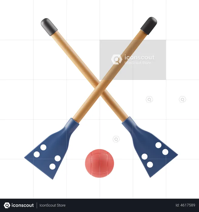 Broomball  3D Icon