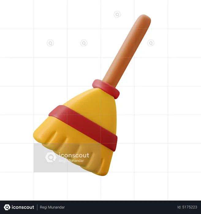 Broomstick  3D Icon