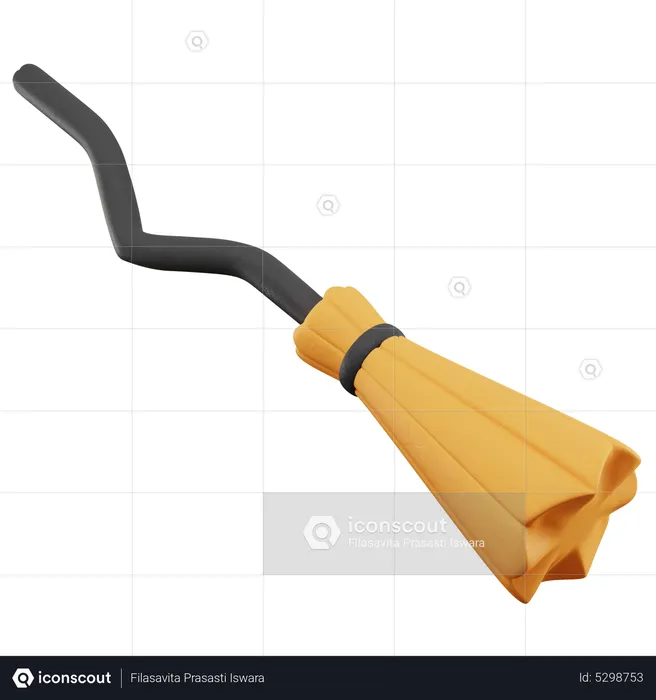 Broomstick  3D Icon