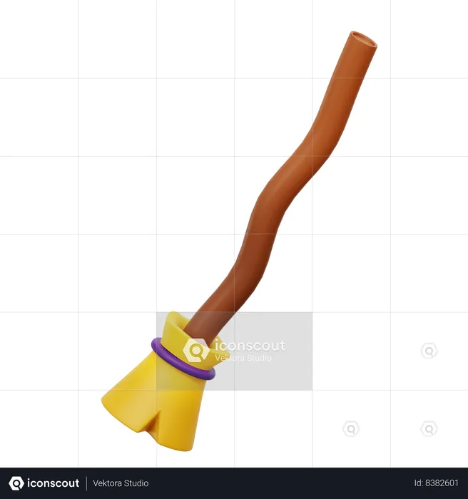 Broomstick  3D Icon