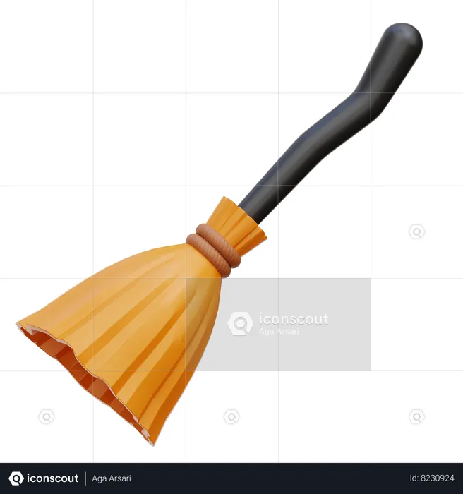 Broomstick  3D Icon