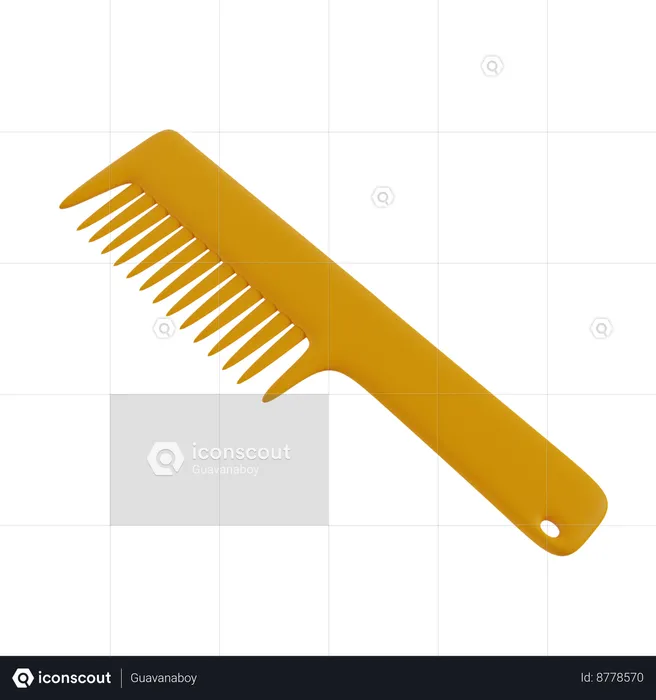 Brosse à cheveux  3D Icon