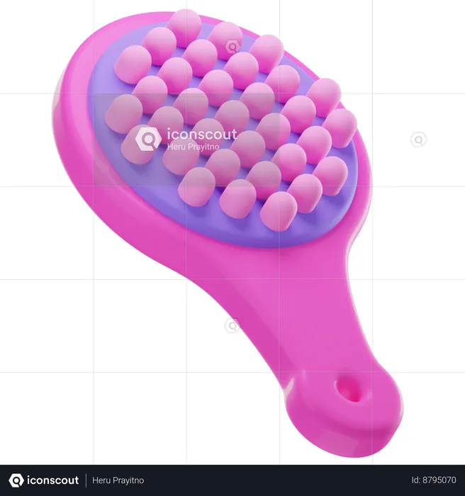 Brosse à cheveux  3D Icon