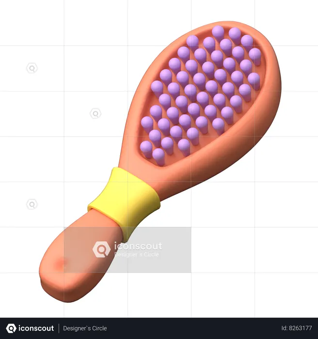 Brosse à cheveux pour bébé  3D Icon