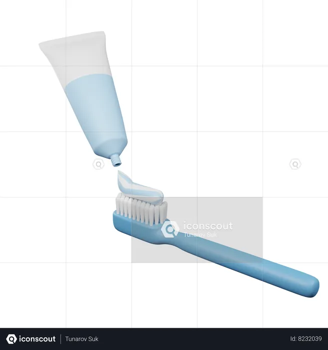 Brosse à dents  3D Icon