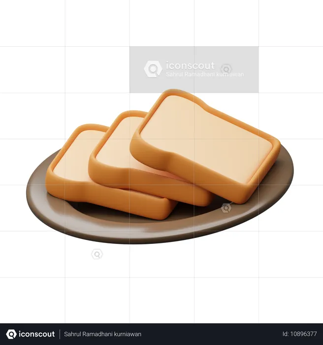 Brot  3D Icon