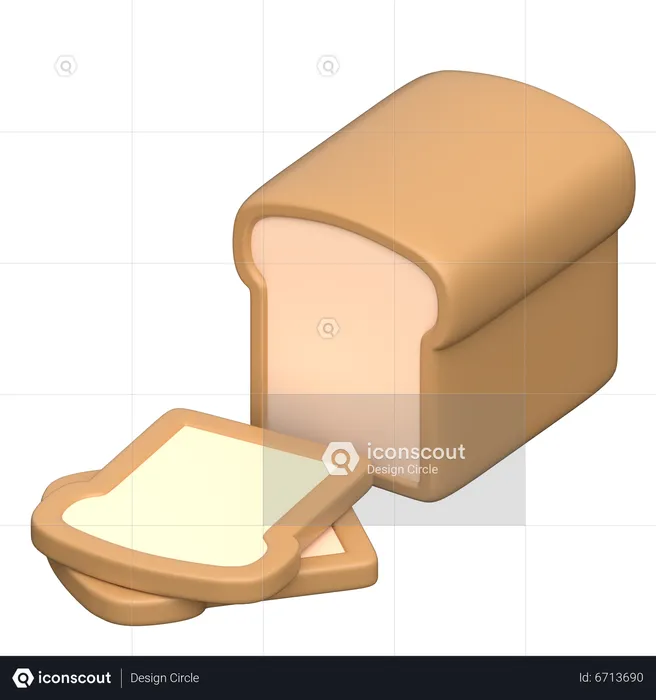 Brot  3D Icon