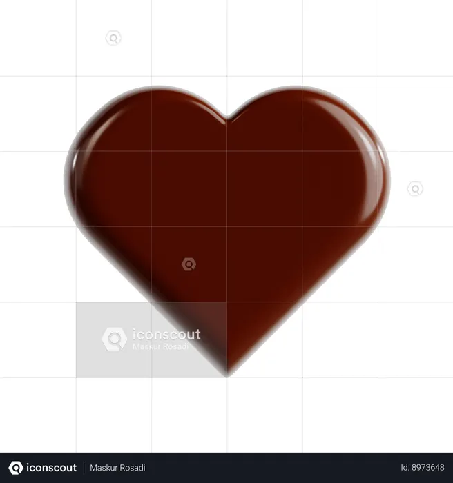 Brown Love Emoji Emoji 3D Icon