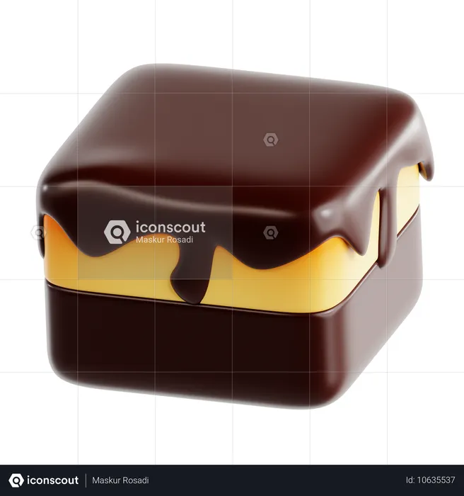 Brownies au chocolat  3D Icon