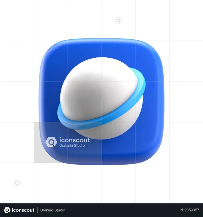 Browser  3D Icon