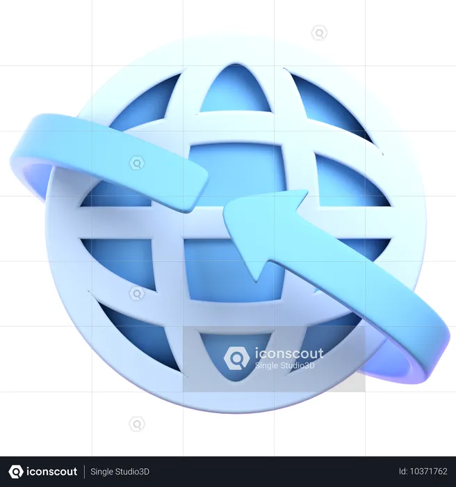 브라우저  3D Icon