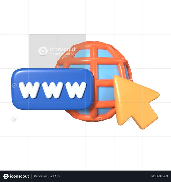 Browser  3D Icon