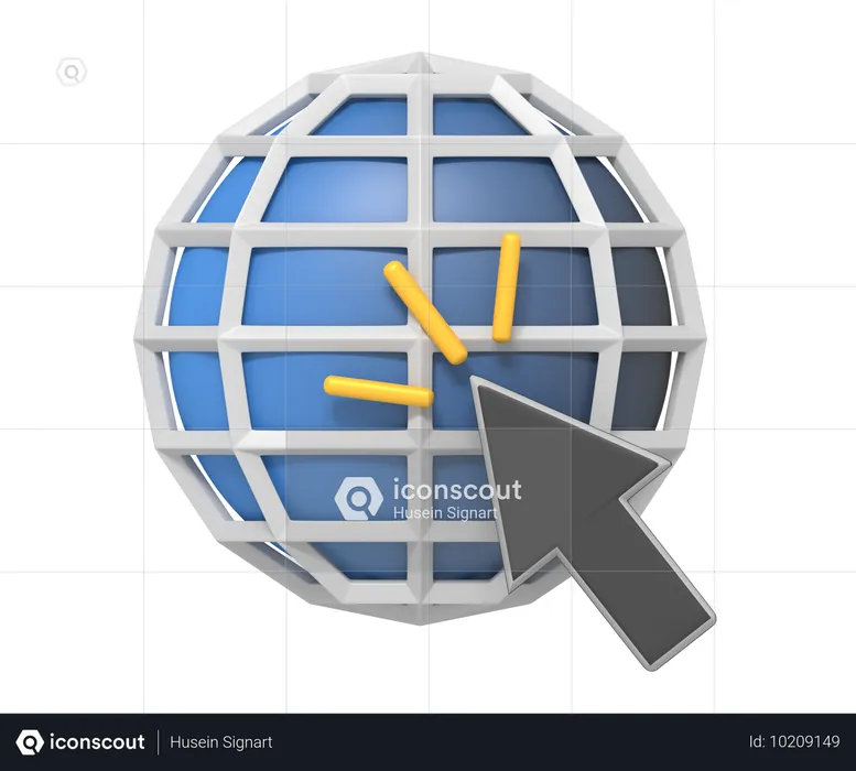 Browser Click  3D Icon