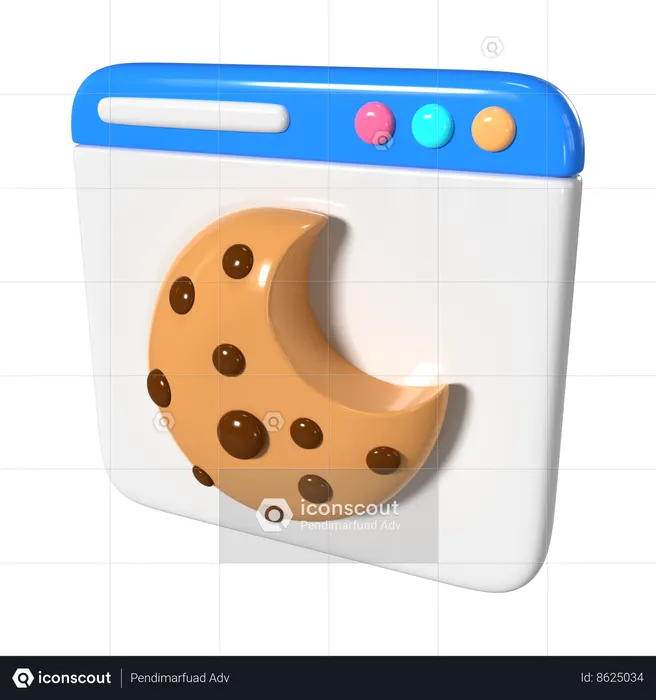 Browser Cookie  3D Icon