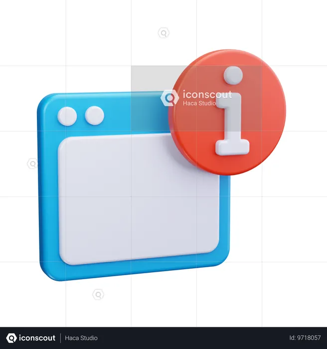 Browserinformationen  3D Icon