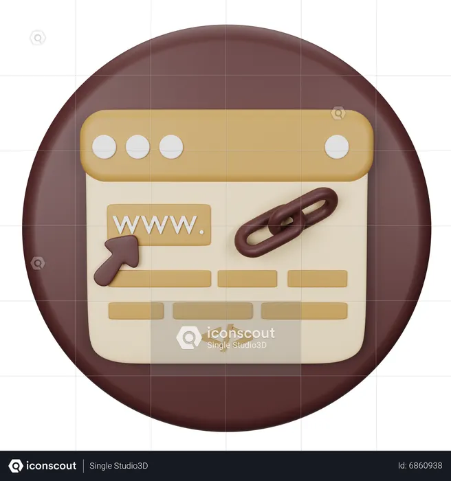 Browser Link  3D Icon