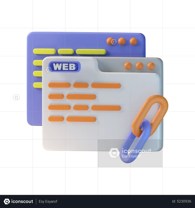 Browser Link  3D Icon